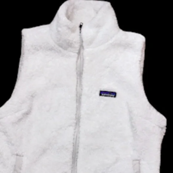 PATAGONIA White fur vest women’s size xl fleece jacket - Picture 3 of 17